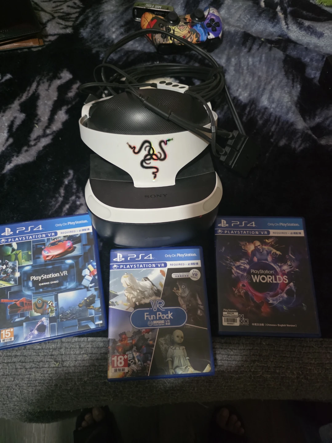 Sony PlayStation VR Headset with Games