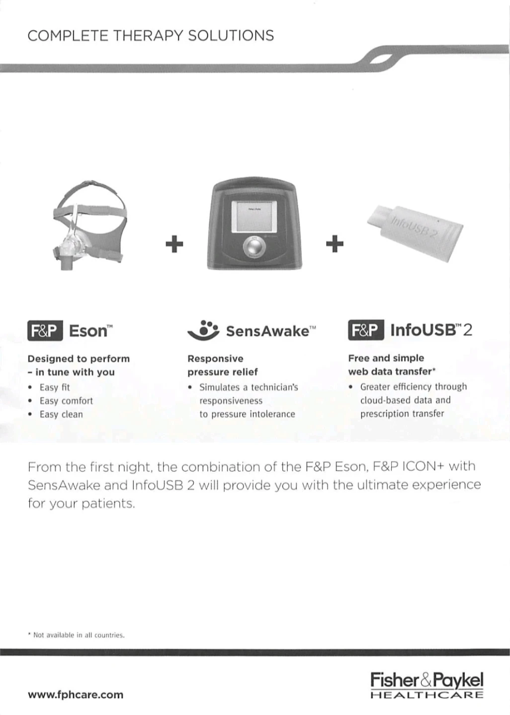 Fisher & Paykel ICON+ Auto CPAP Machine – Complete Set - photo 5