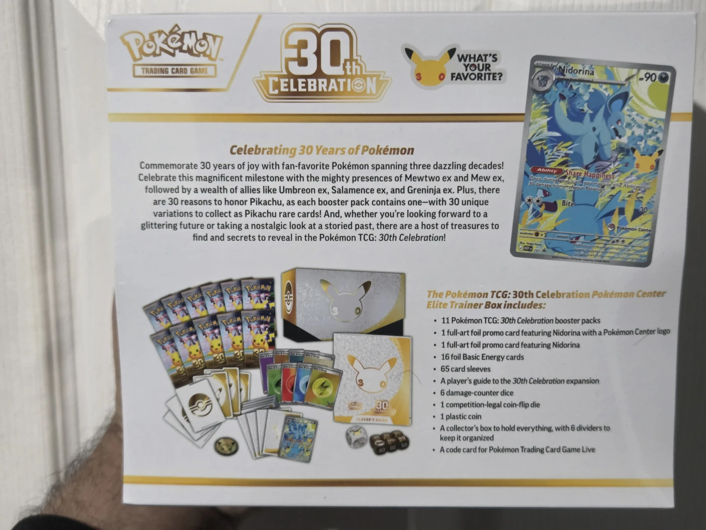 Pokemon Center 30th Celebration Elite Trainer Box - photo 2