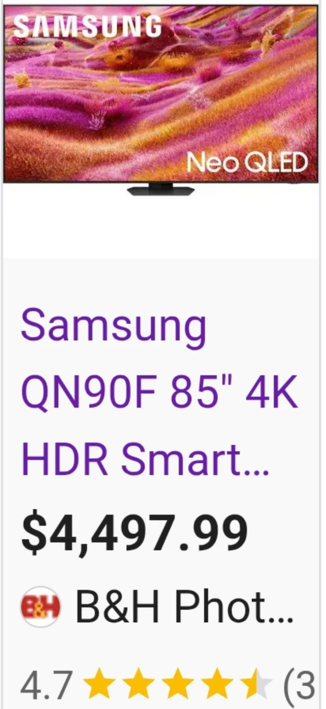 Samsung 85" QN90F Neo QLED 4K Smart TV - photo 4