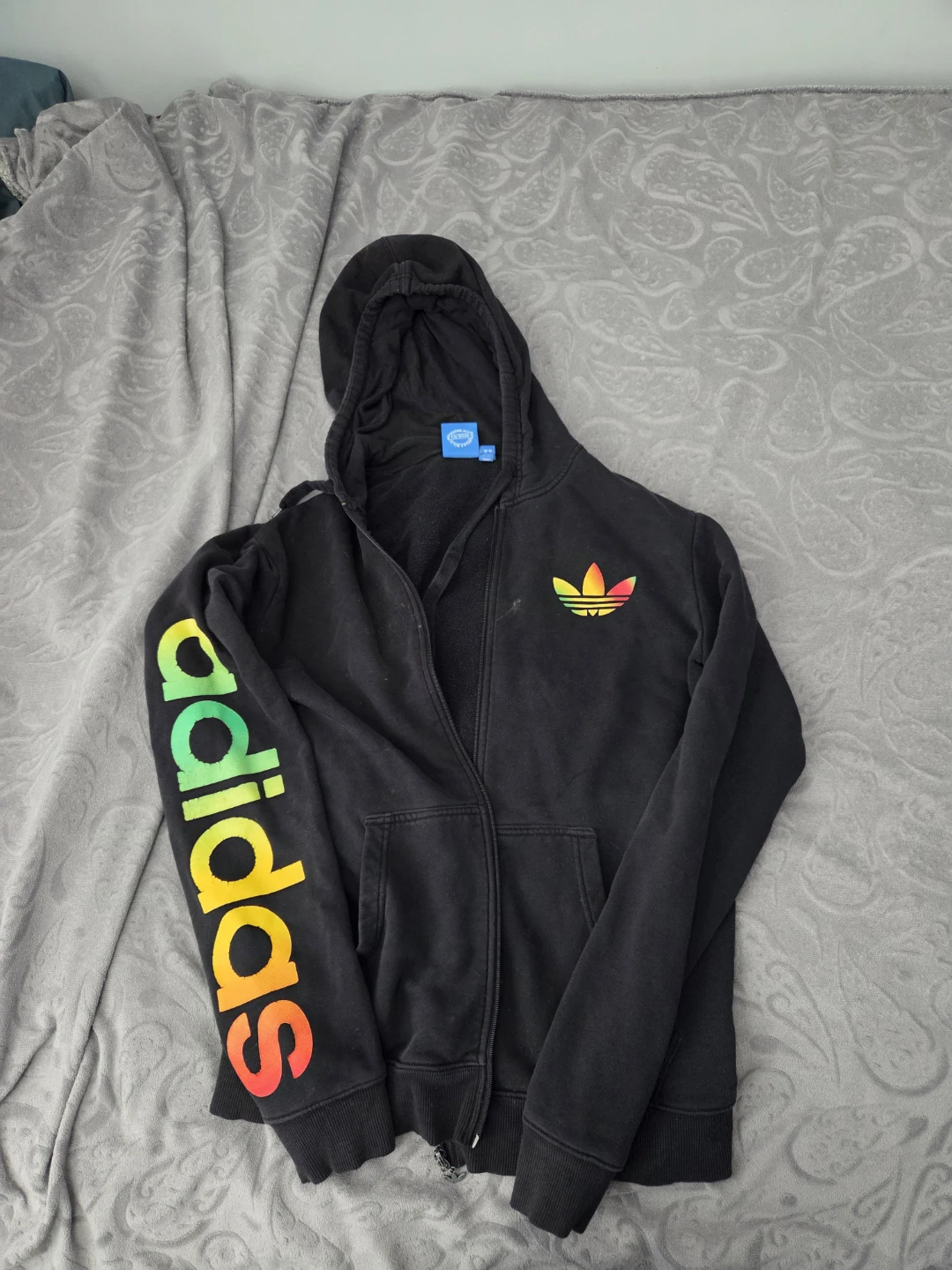 Adidas Rainbow Logo Full-Zip Hoodie - photo 3