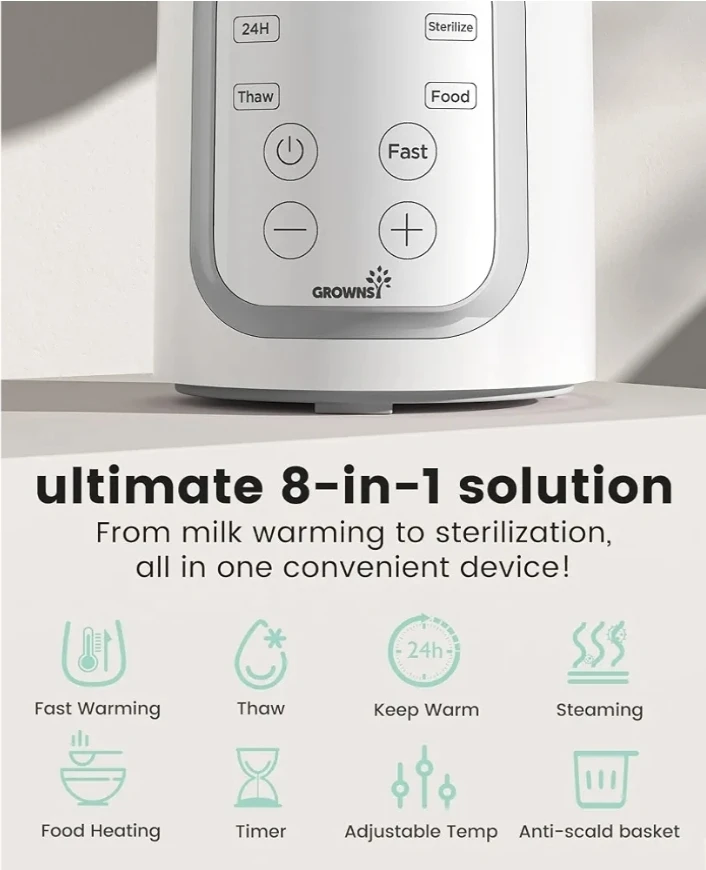 Grownsy 8-in-1 Baby Bottle Warmer and Sterilizer - photo 3