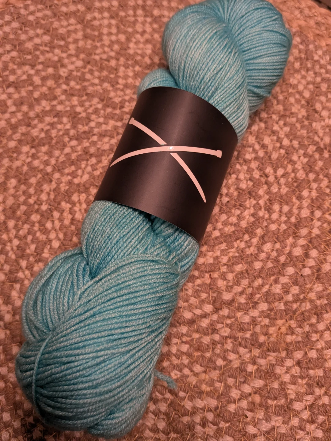 Light Blue Knitting Yarn Skein Tiffany Blue Merino