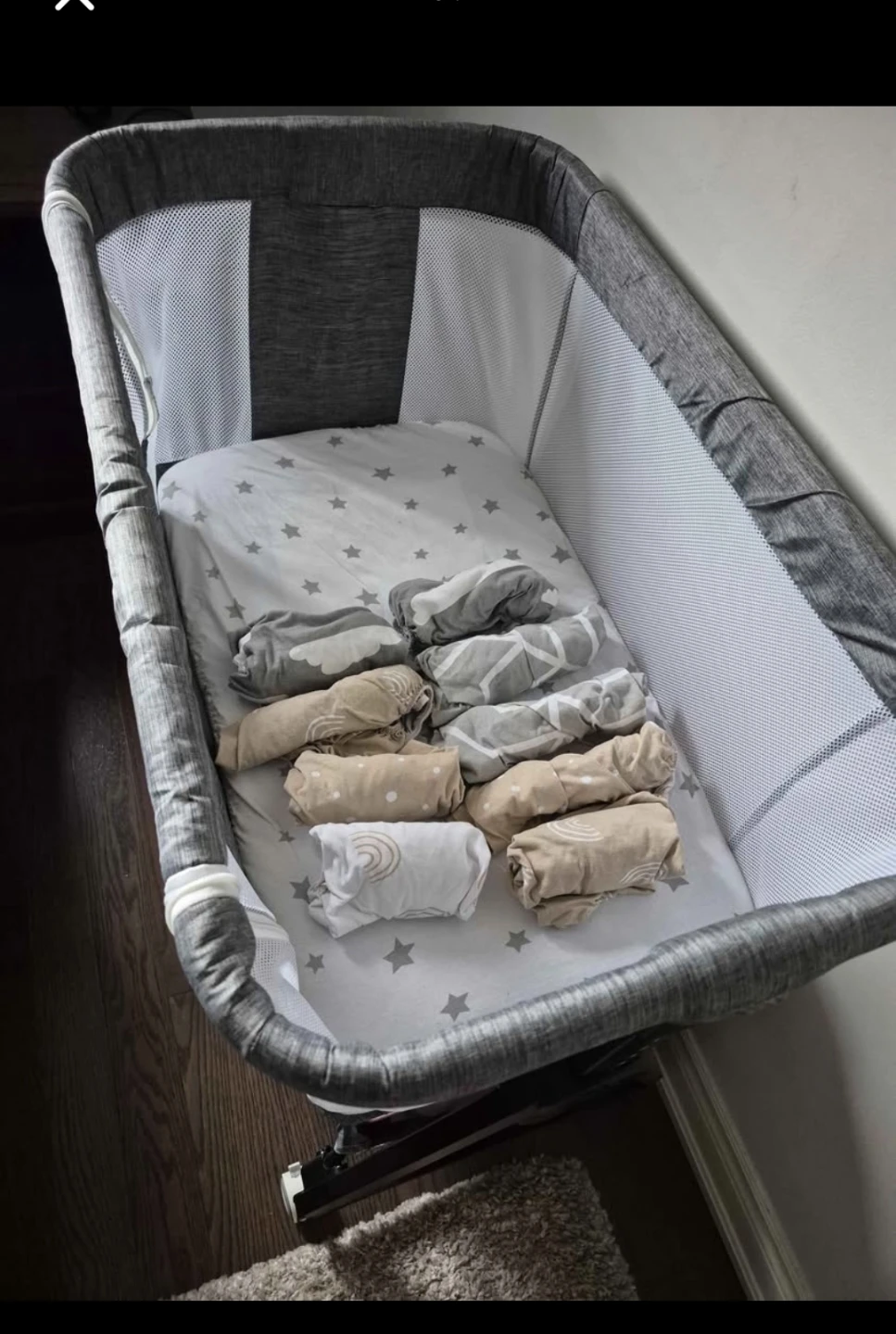 Baby Bassinet with Sheets