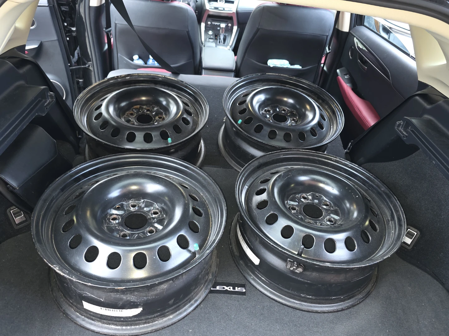 Set of 4 Black Steel Rims - photo 2