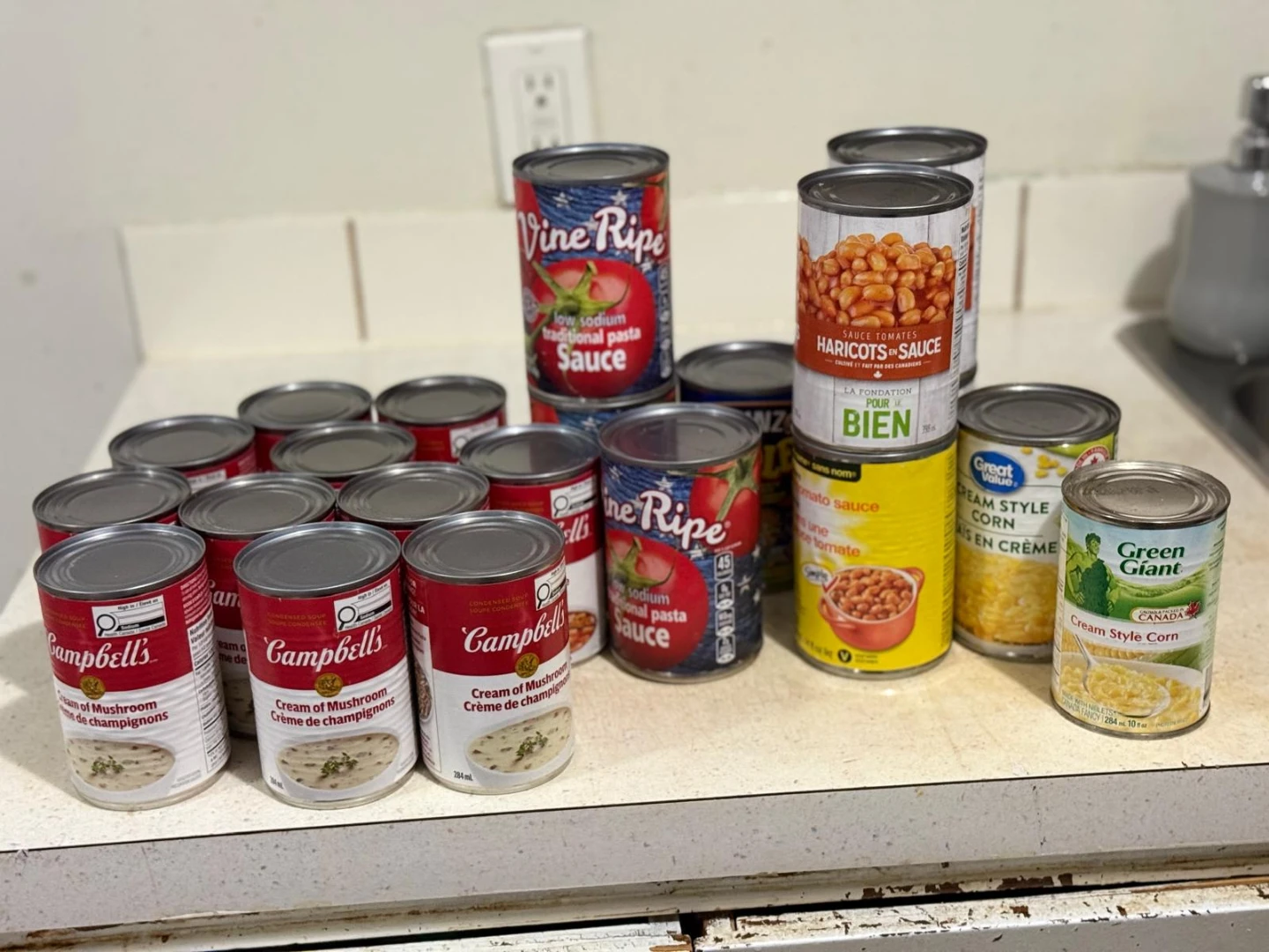 Assorted Canned Food Items