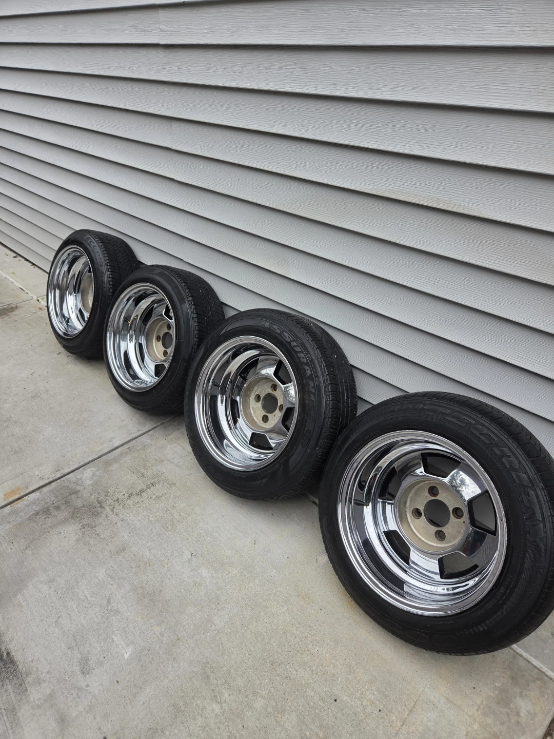 185,65R15. Used tires with 4-lug rims