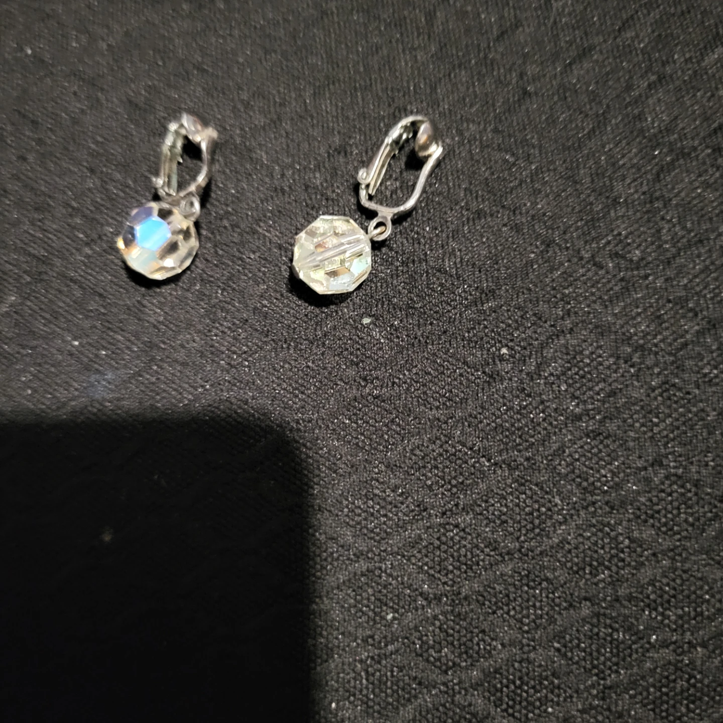 Clear Crystal Clip-on Earrings - photo 2