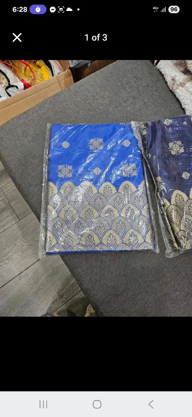 Blue and Gold Patterned Sar🏈🏈🏈