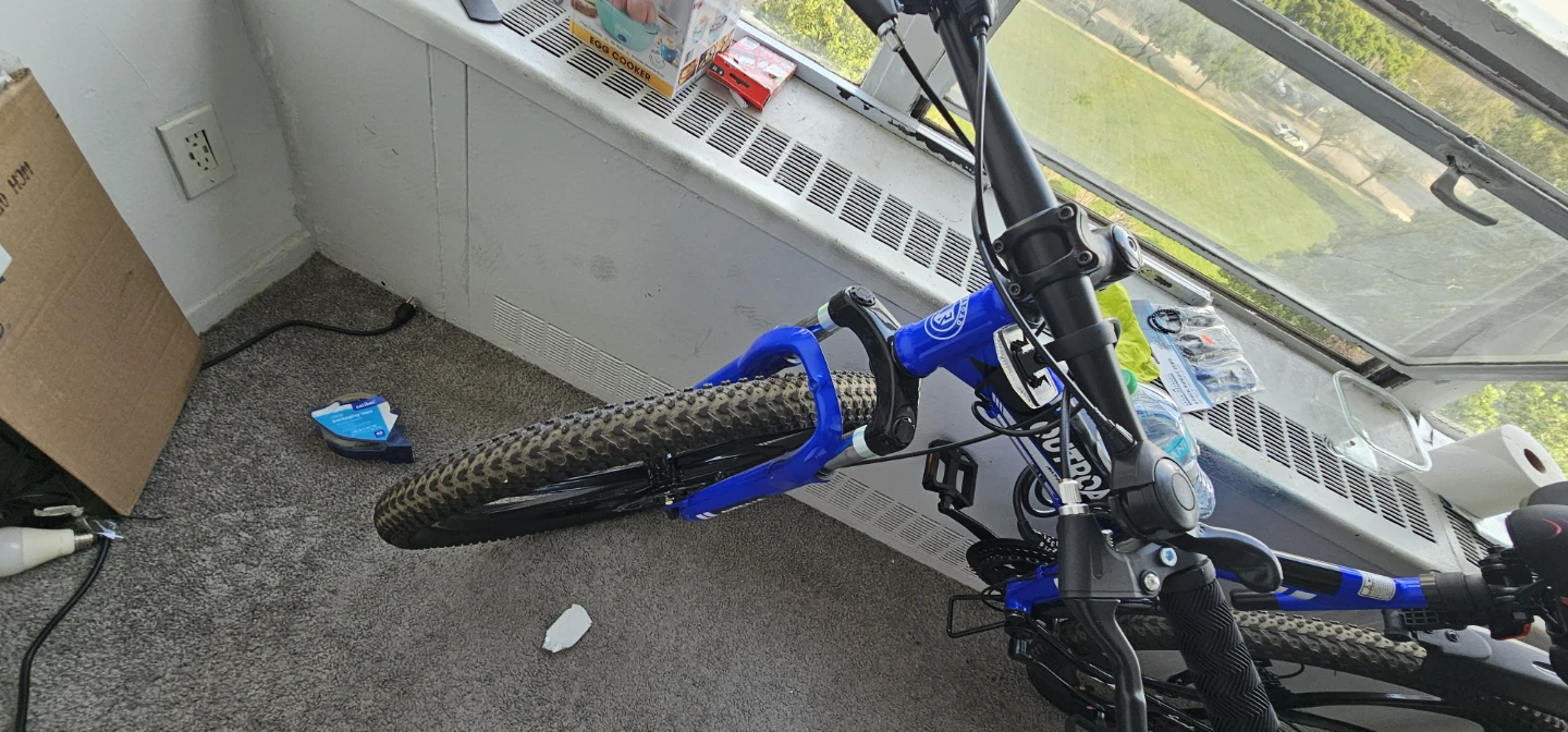OUTROAD Blue Folding  Tire Mountain Bike - photo 3