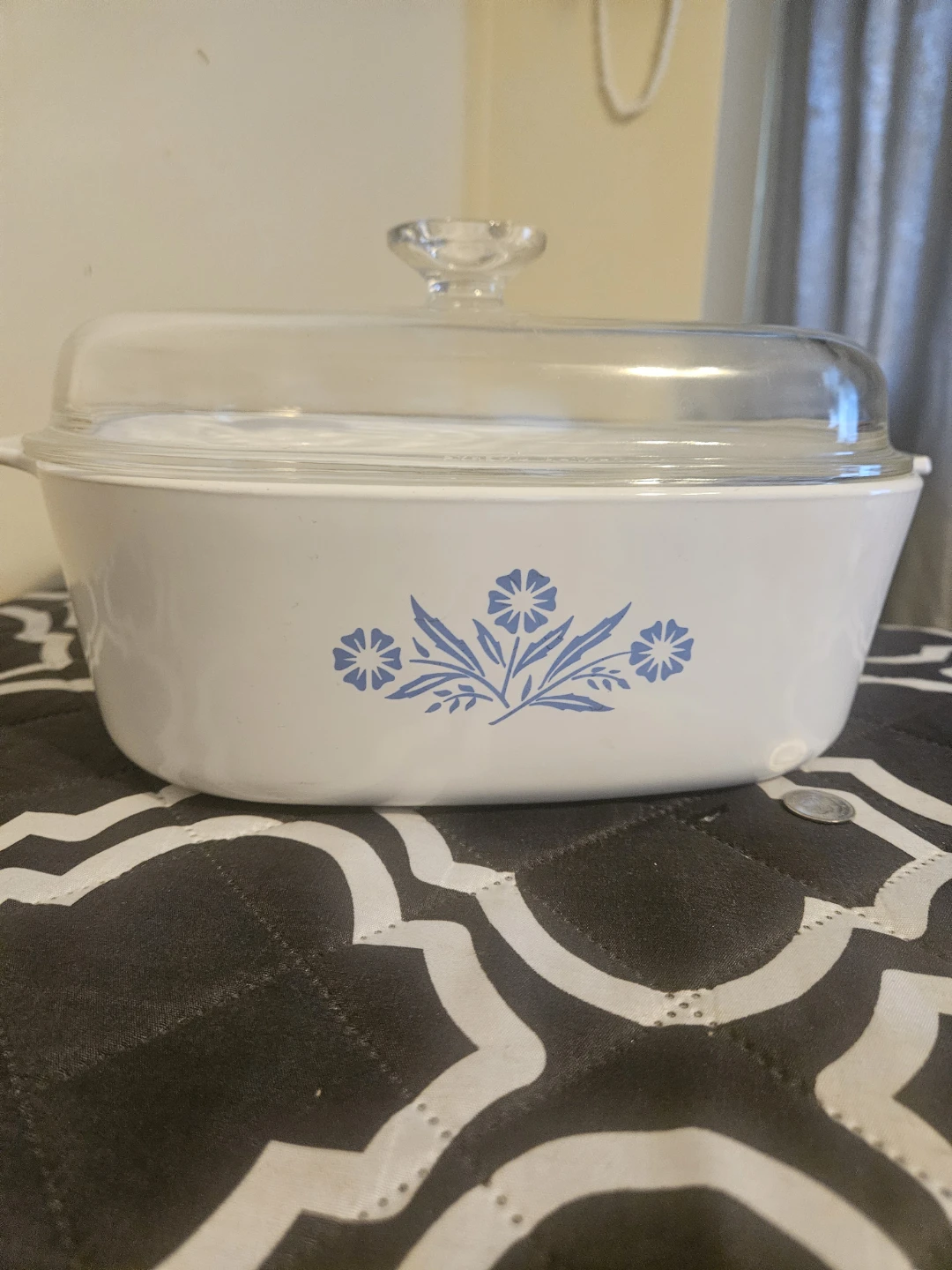 Vintage CorningWare Blue Cornflower Casserole Dish