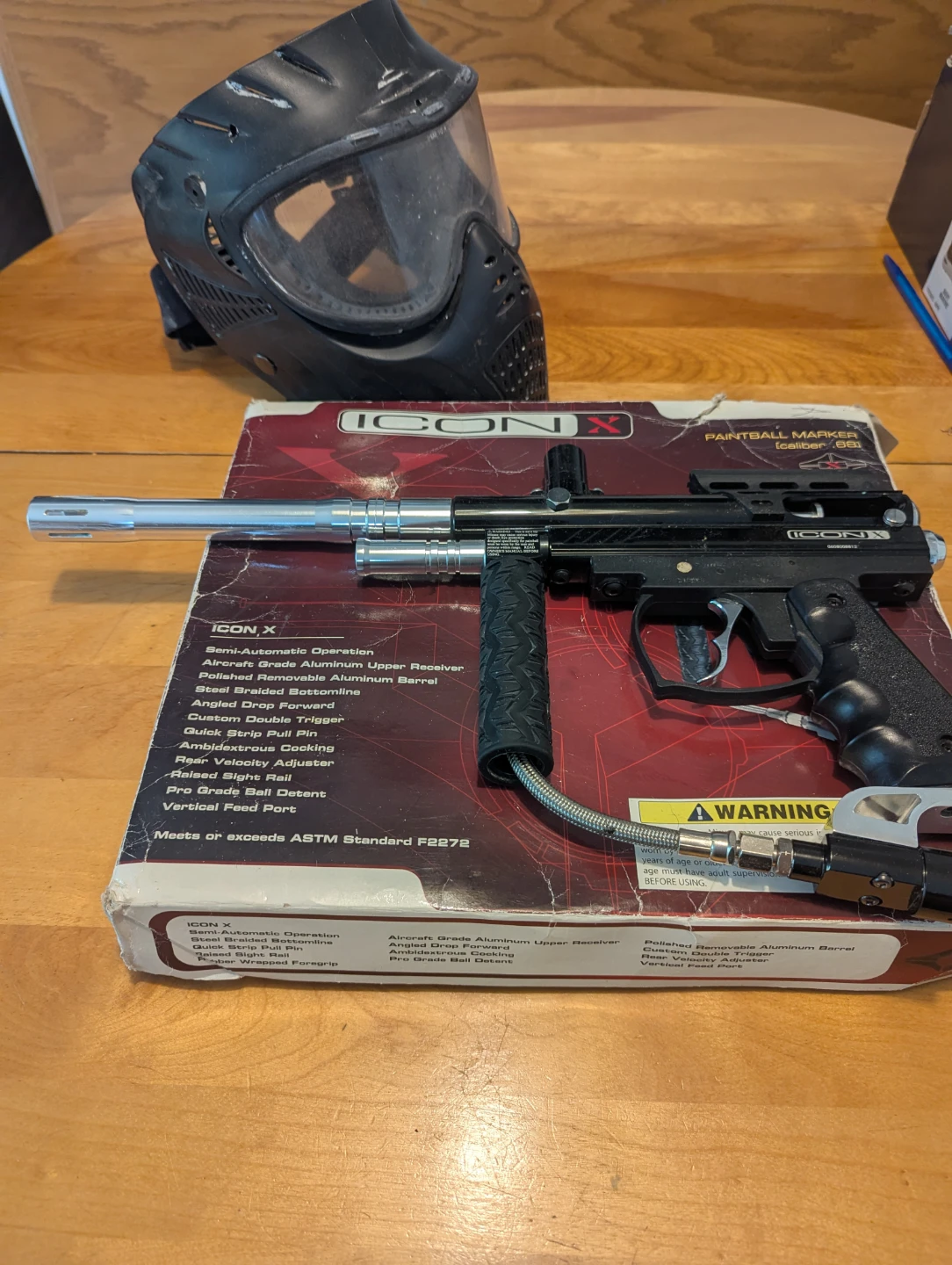 Icon X Paintball Marker and Mask