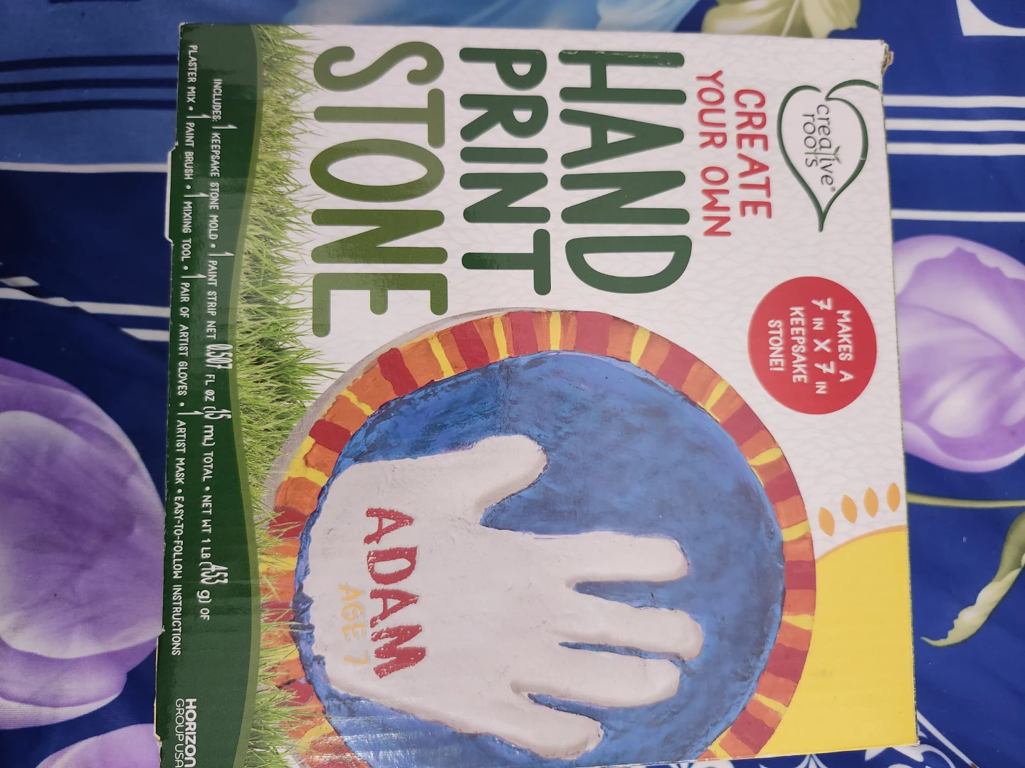 🏈Creative Roots Create Your Own Hand Print Stone