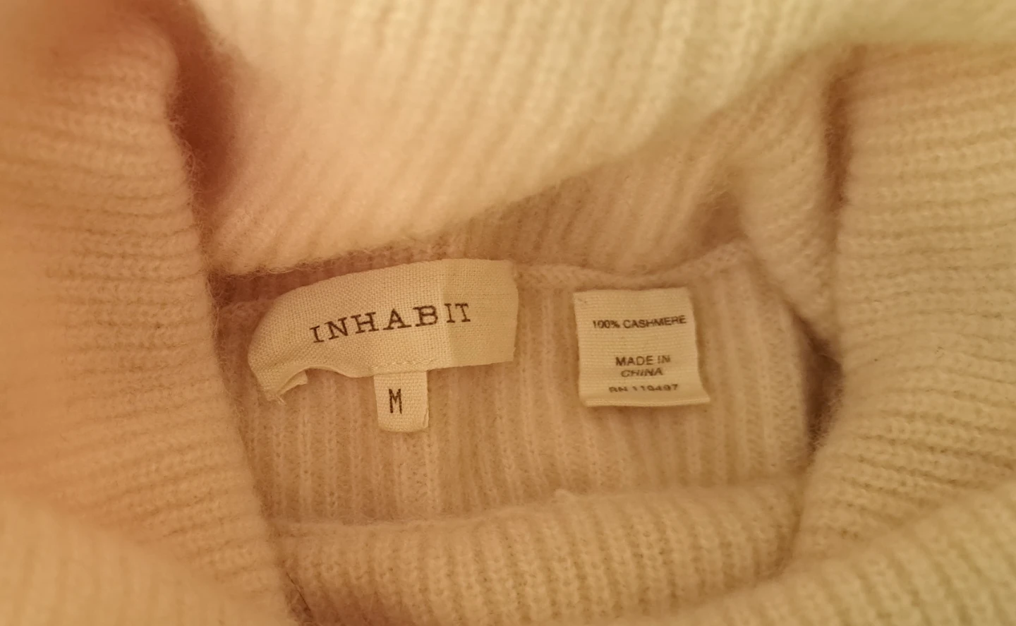 Inhabit 100% Cashmere Turtleneck Sweater - photo 2