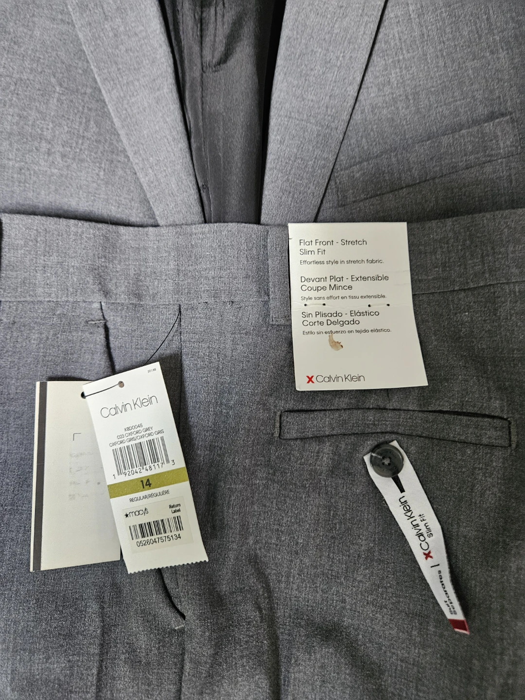 Calvin Klein Slim Fit Suit Size 14T - photo 2