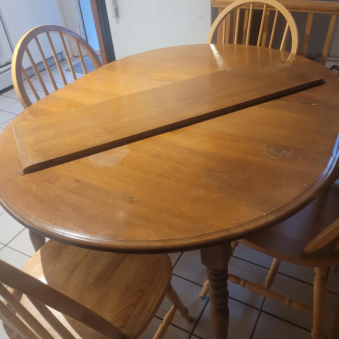 Wooden Dining Table and Chairs Set - photo 2