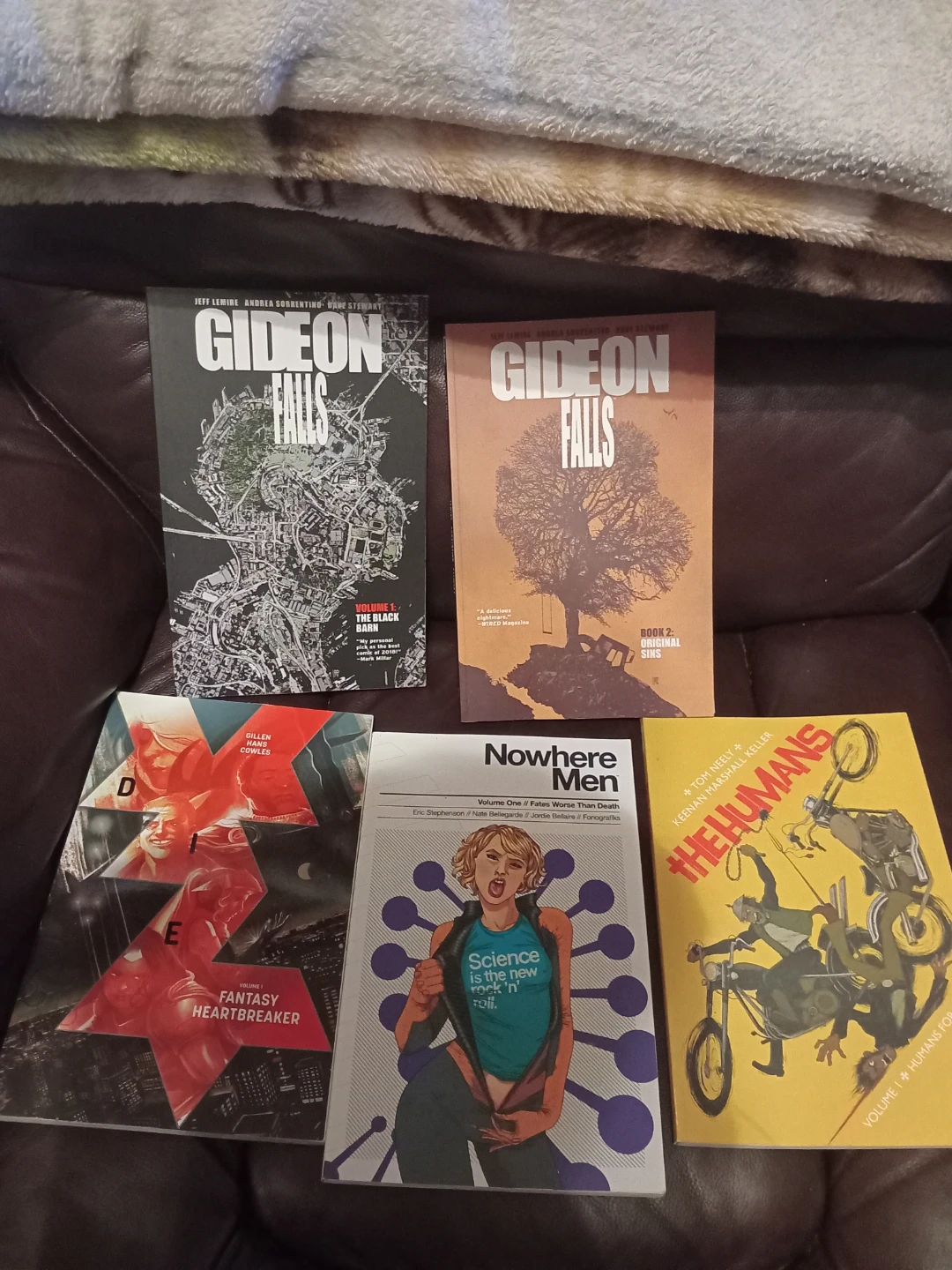 Graphic Novel Bundle: Gideon Falls, Die, Nowhere Men, The Humans