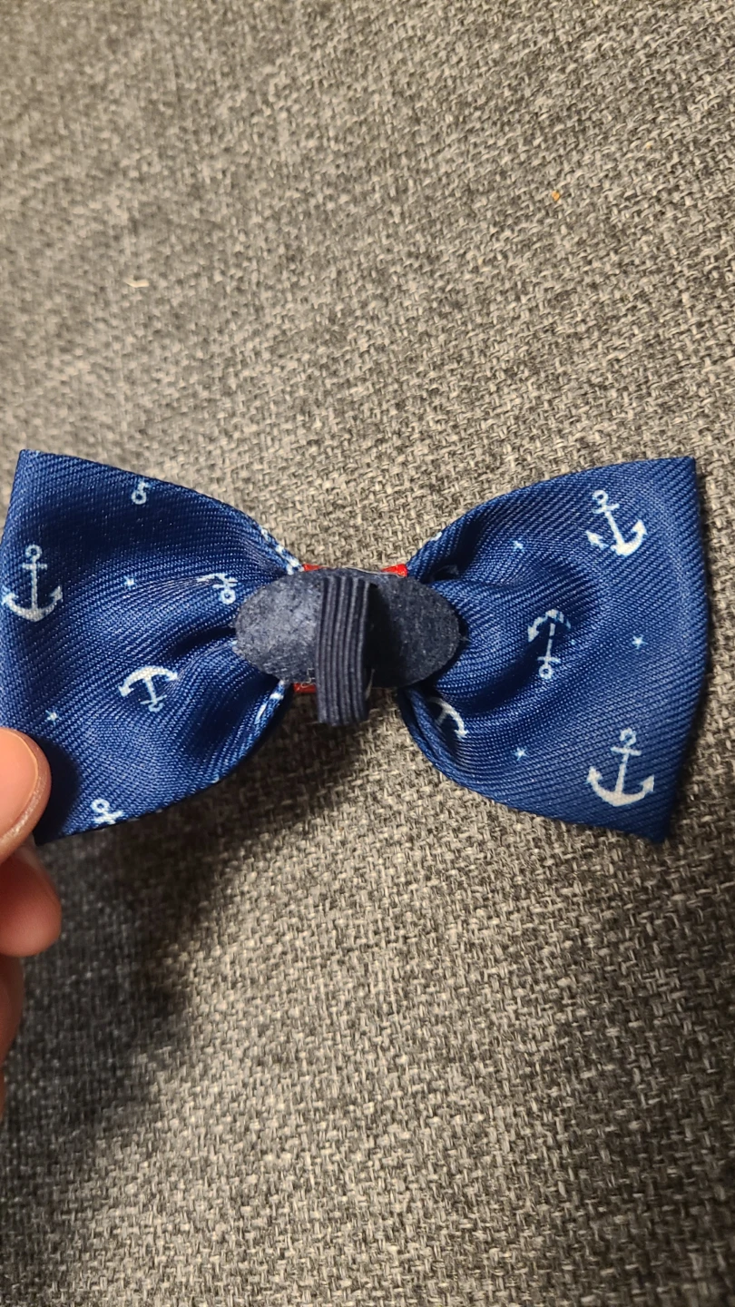 Blue Anchor Print Bow Tie - photo 2