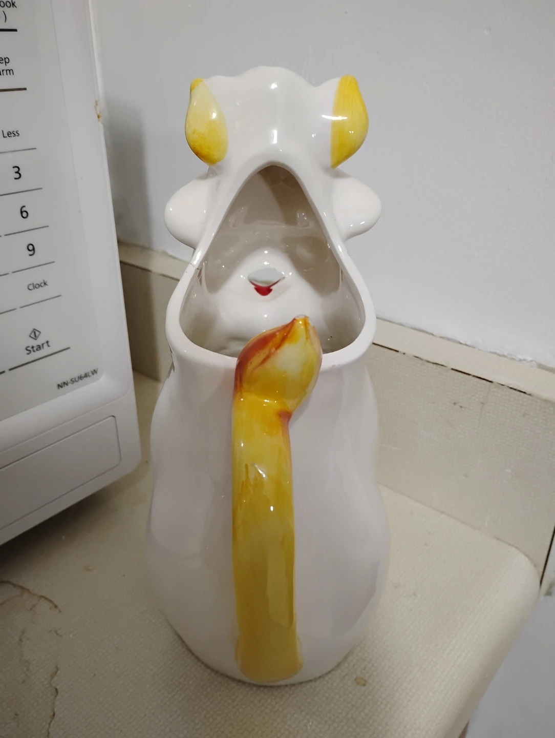 Ceramic Cow Pitcher with Floral Design - photo 5