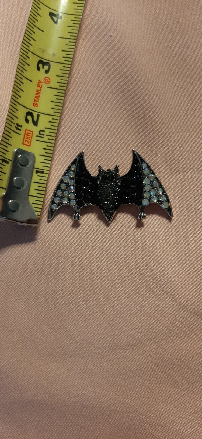 Black & silver Tone Bat Brooch. - photo 4