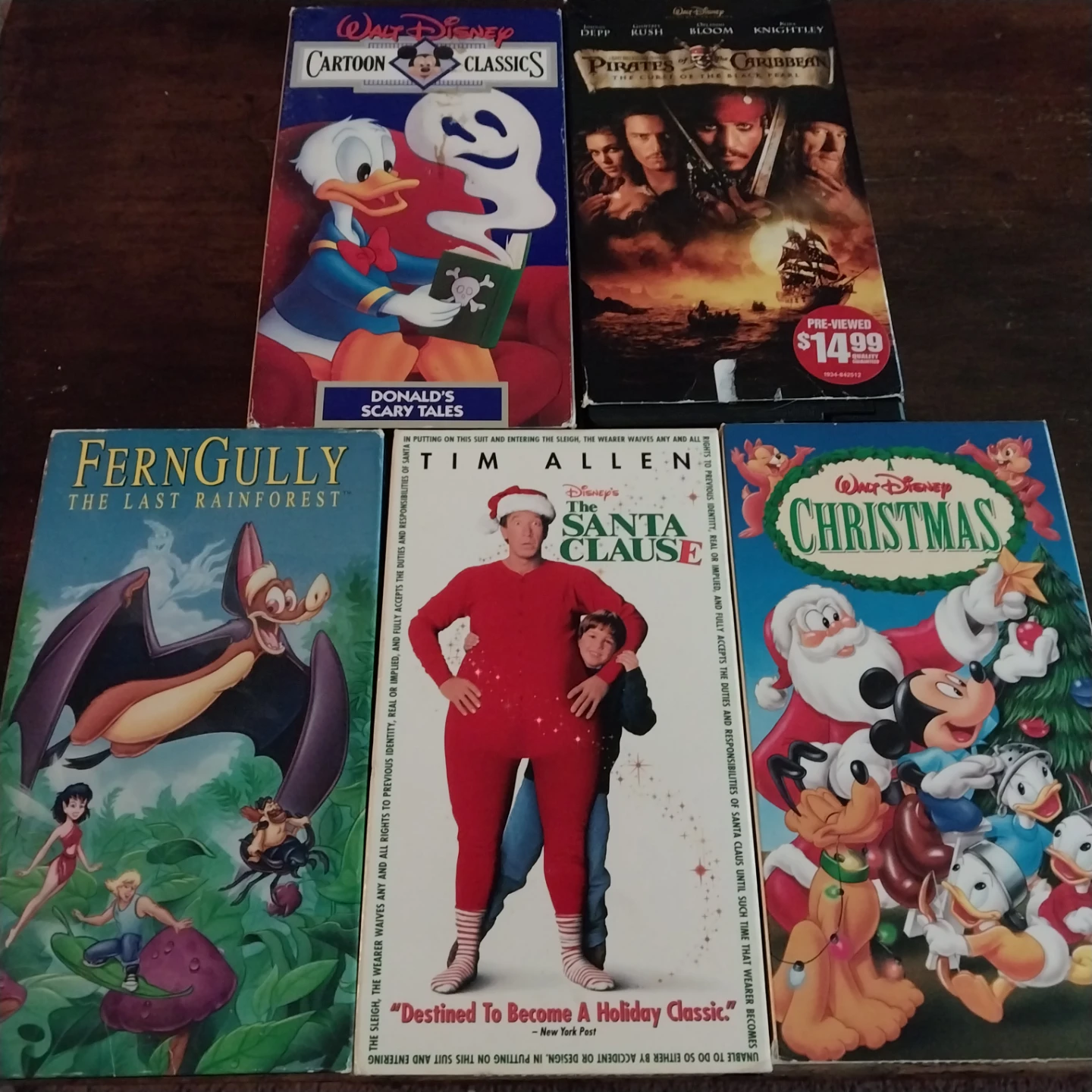 🏈Set of 5 Classic VHS Movies🏈