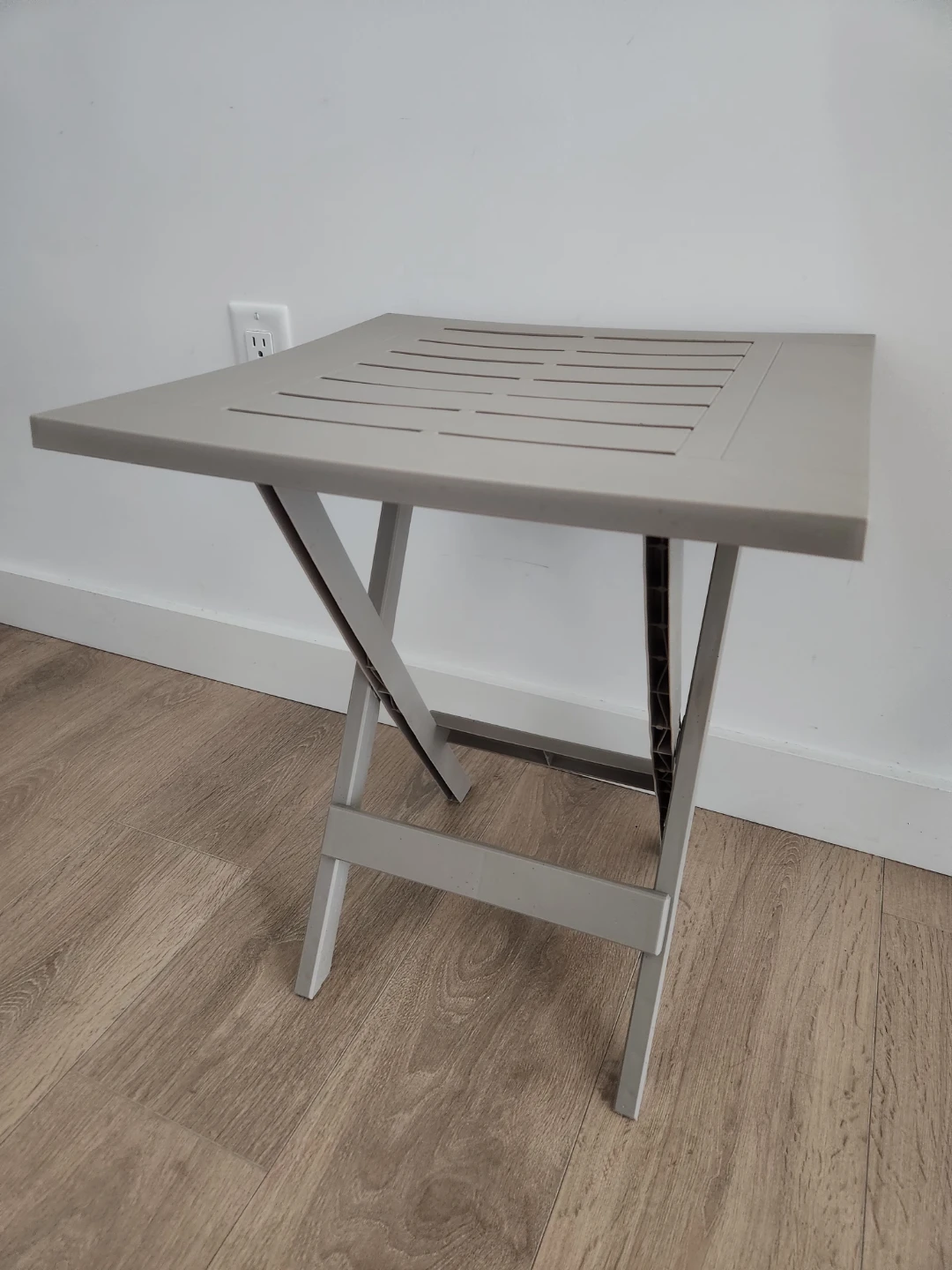 BRAND NEW Grey folding side table
