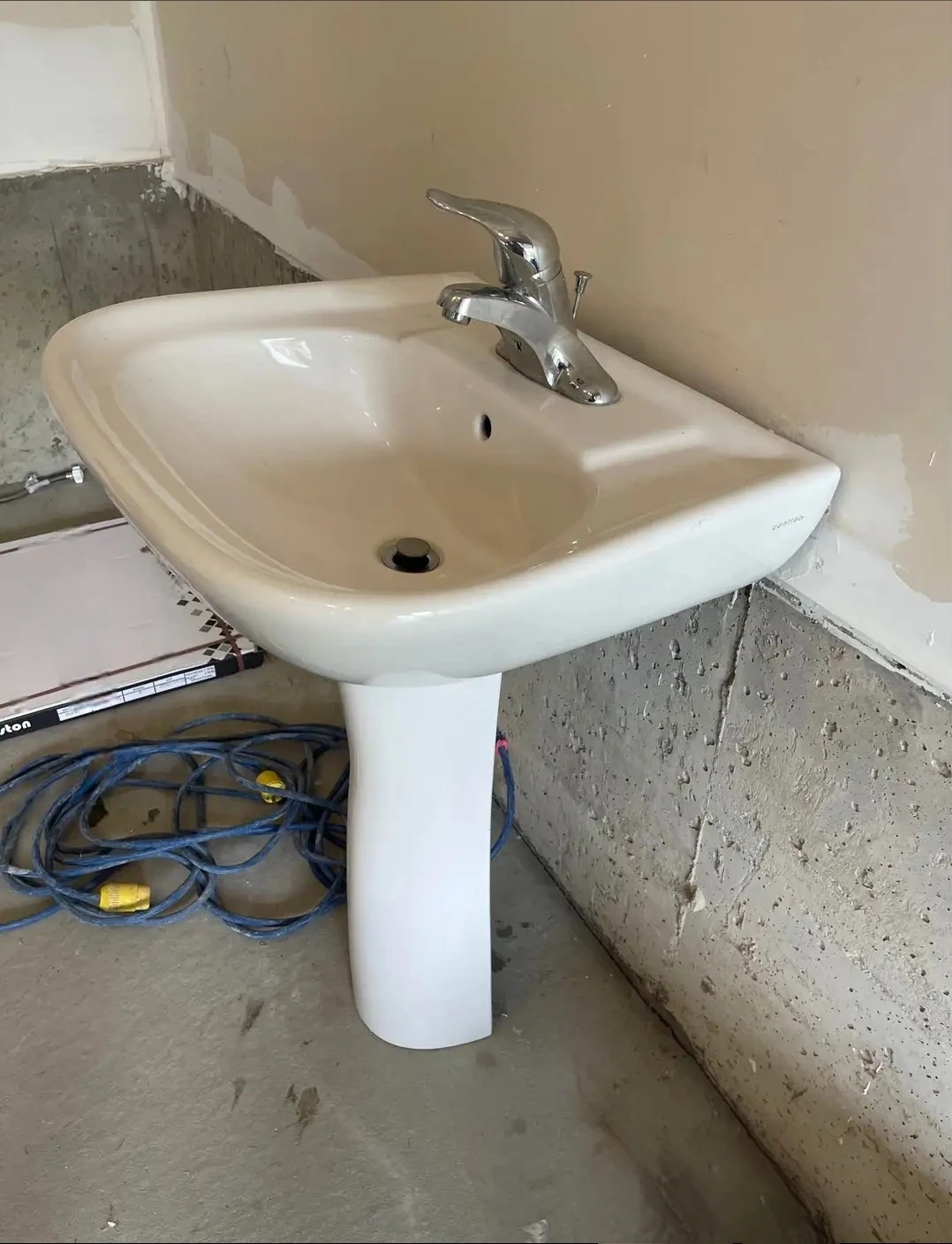 Sink with faucet