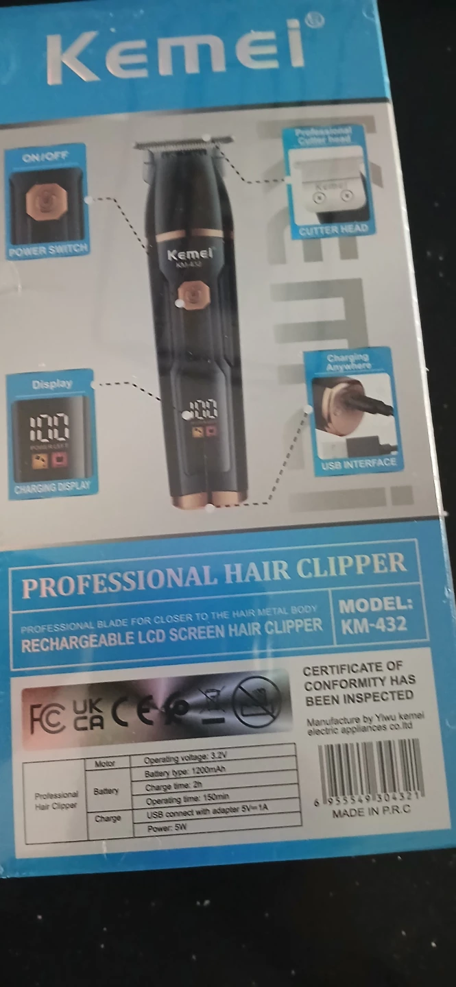 Shaving machine Kemei KM-432 Professional Hair Clipper - photo 4