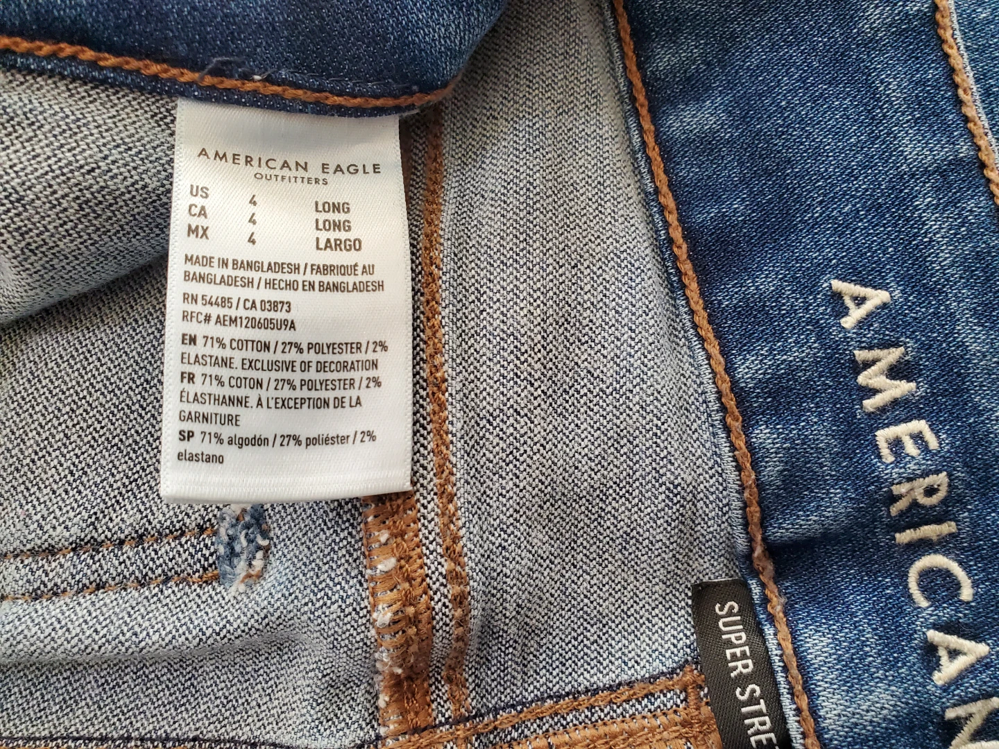 American Eagle Women's Jeans Size 4 Long - photo 3