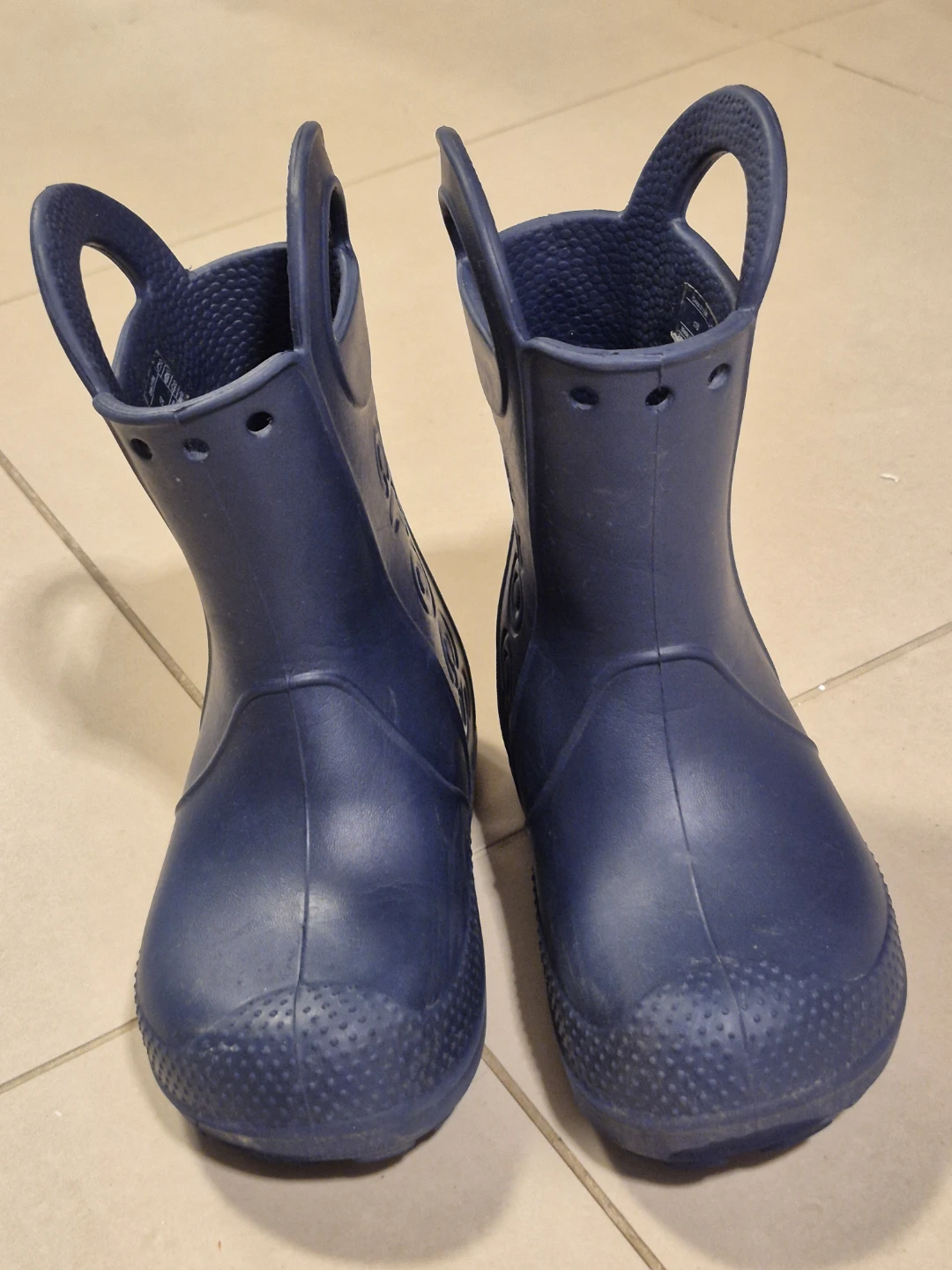 Crocs Navy Rain Boots Size C10