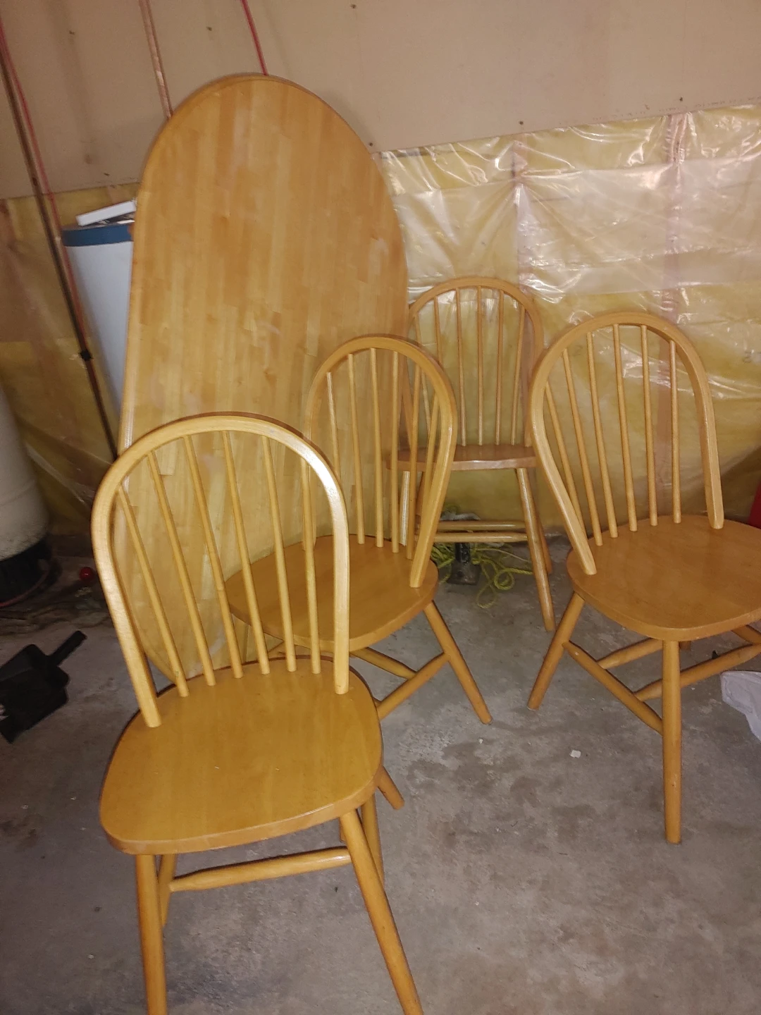 Wooden Dining Table and 4 Chairs