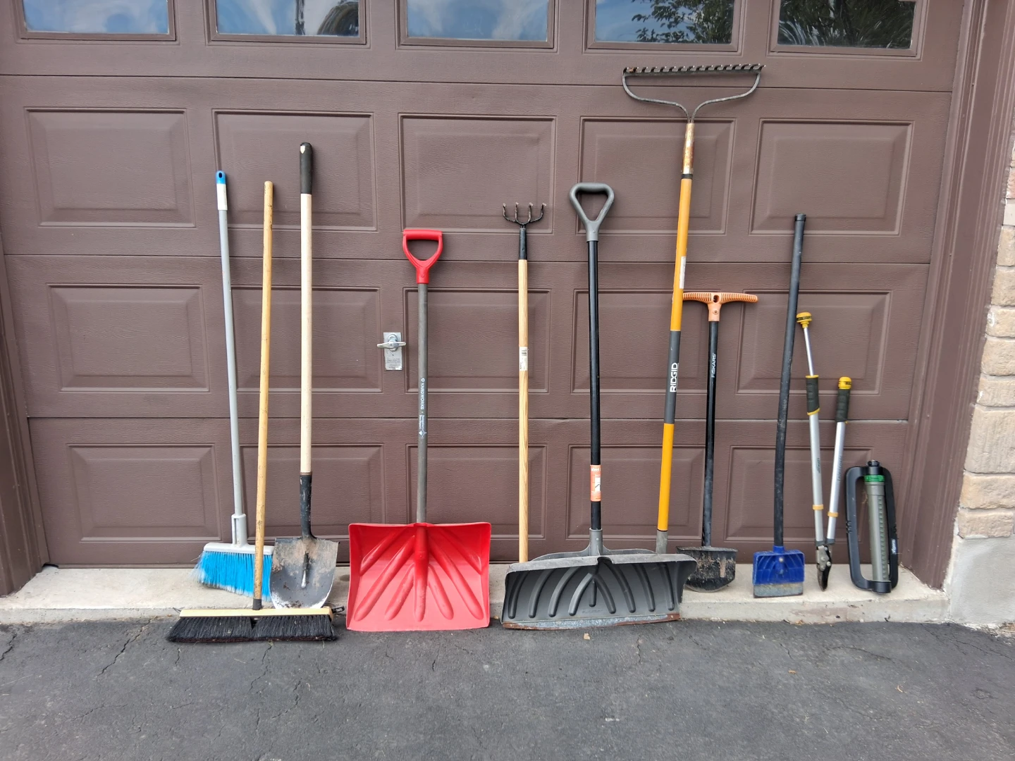 Assorted Garden and Snow Tools