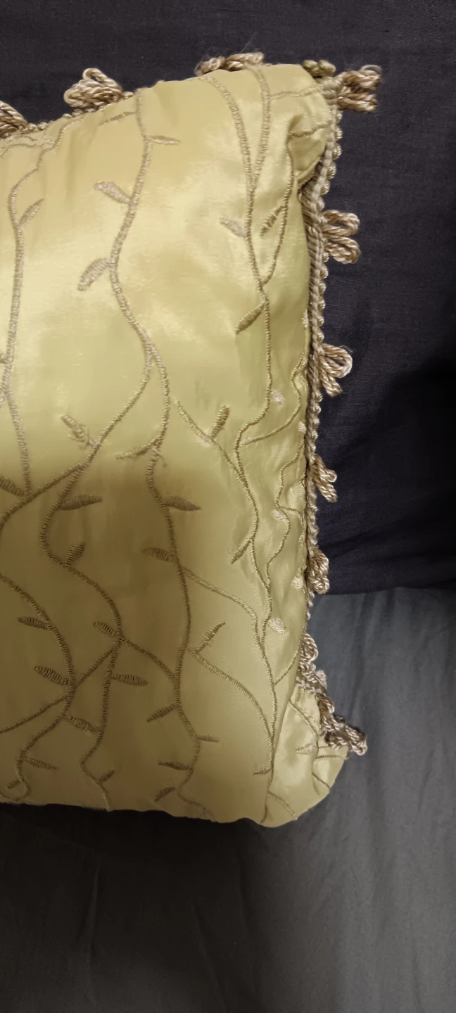Decorative Gold Throw Pillow