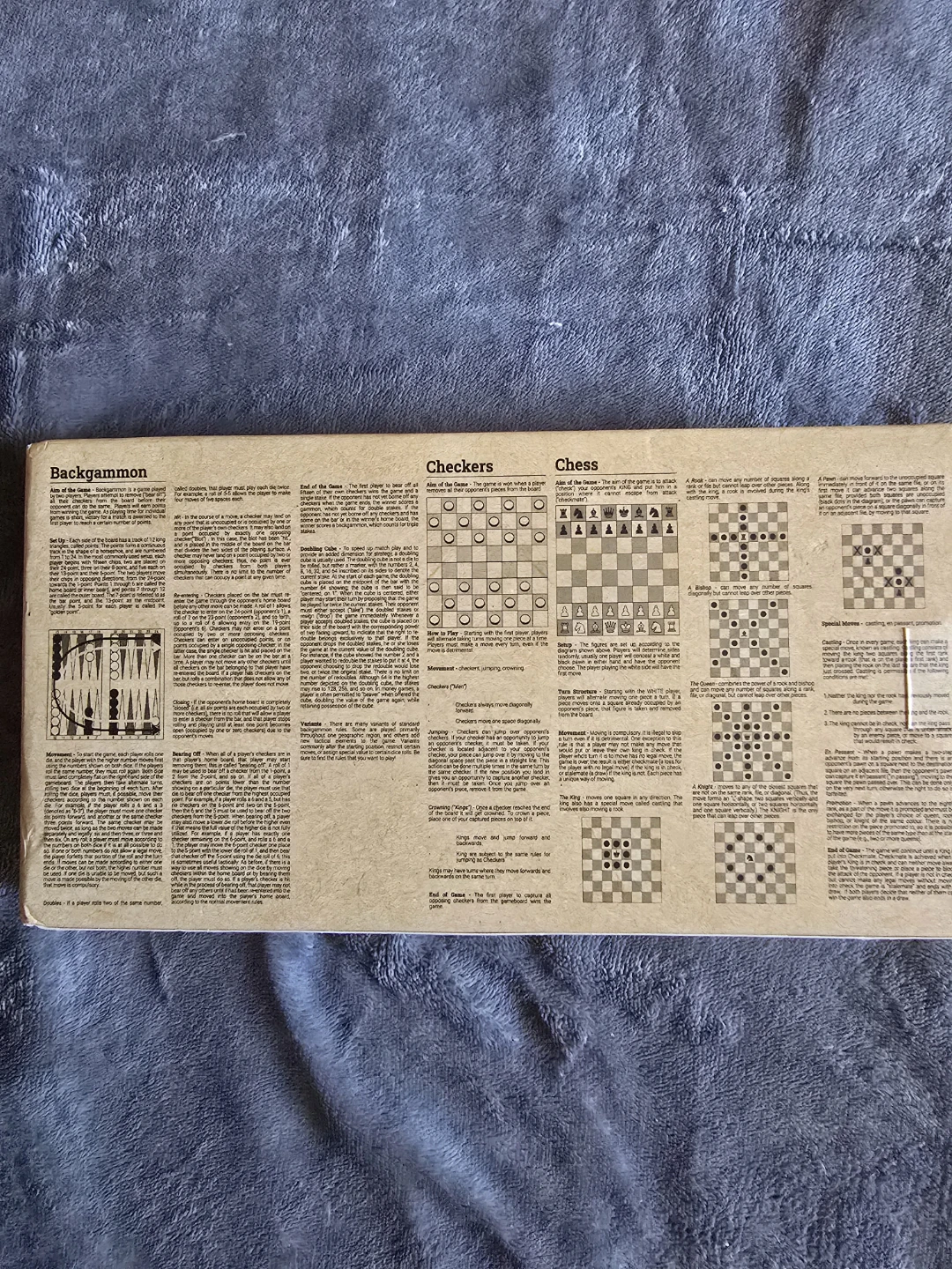 3-in-1 Wooden Chess, Checkers, and Backgammon Set - photo 4