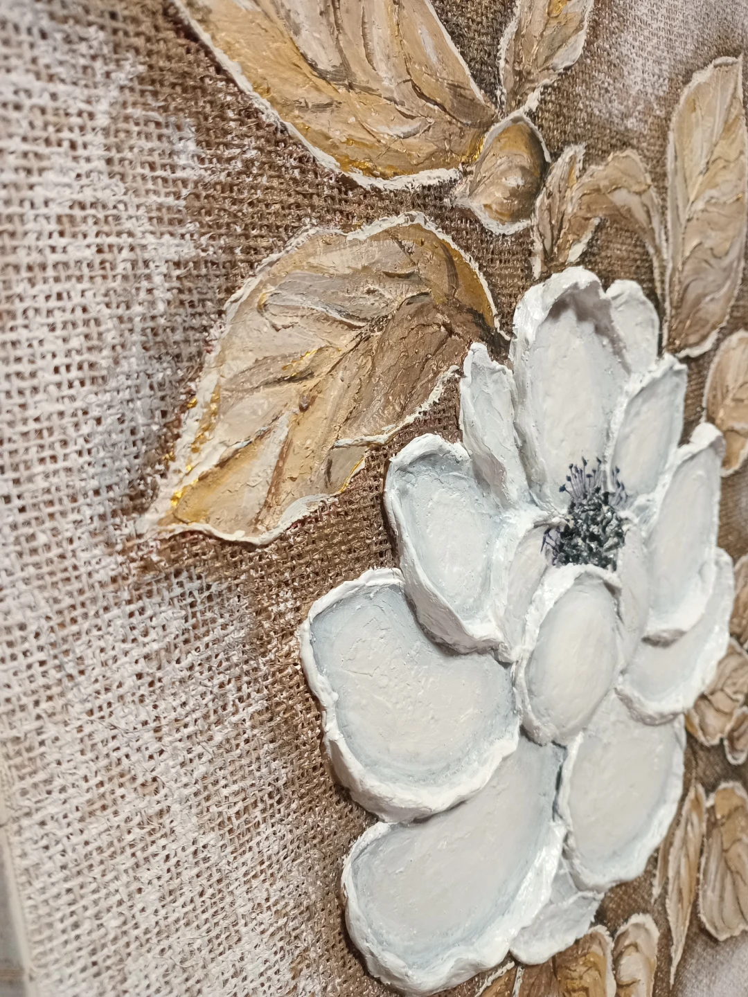 Textured Floral Canvas Art - photo 2