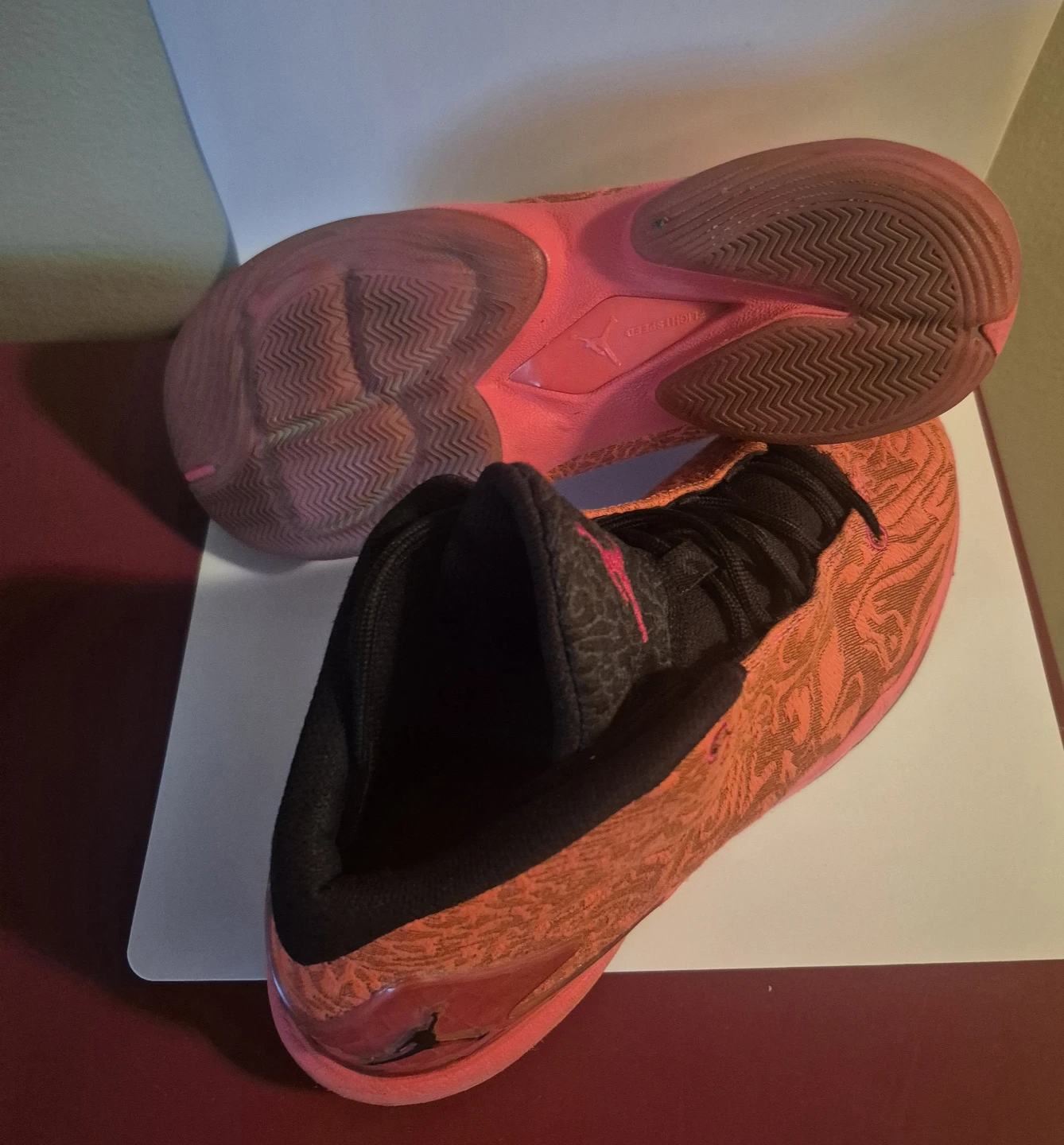 Air Jordans. Super Fly 4. JCRD gym red 2017 - photo 5