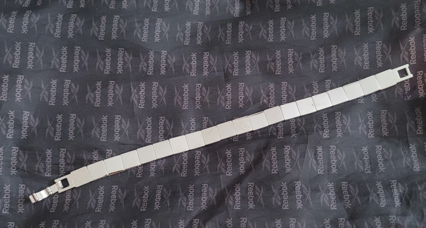 Silver-Tone Square Link Necklace🏈 - photo 2