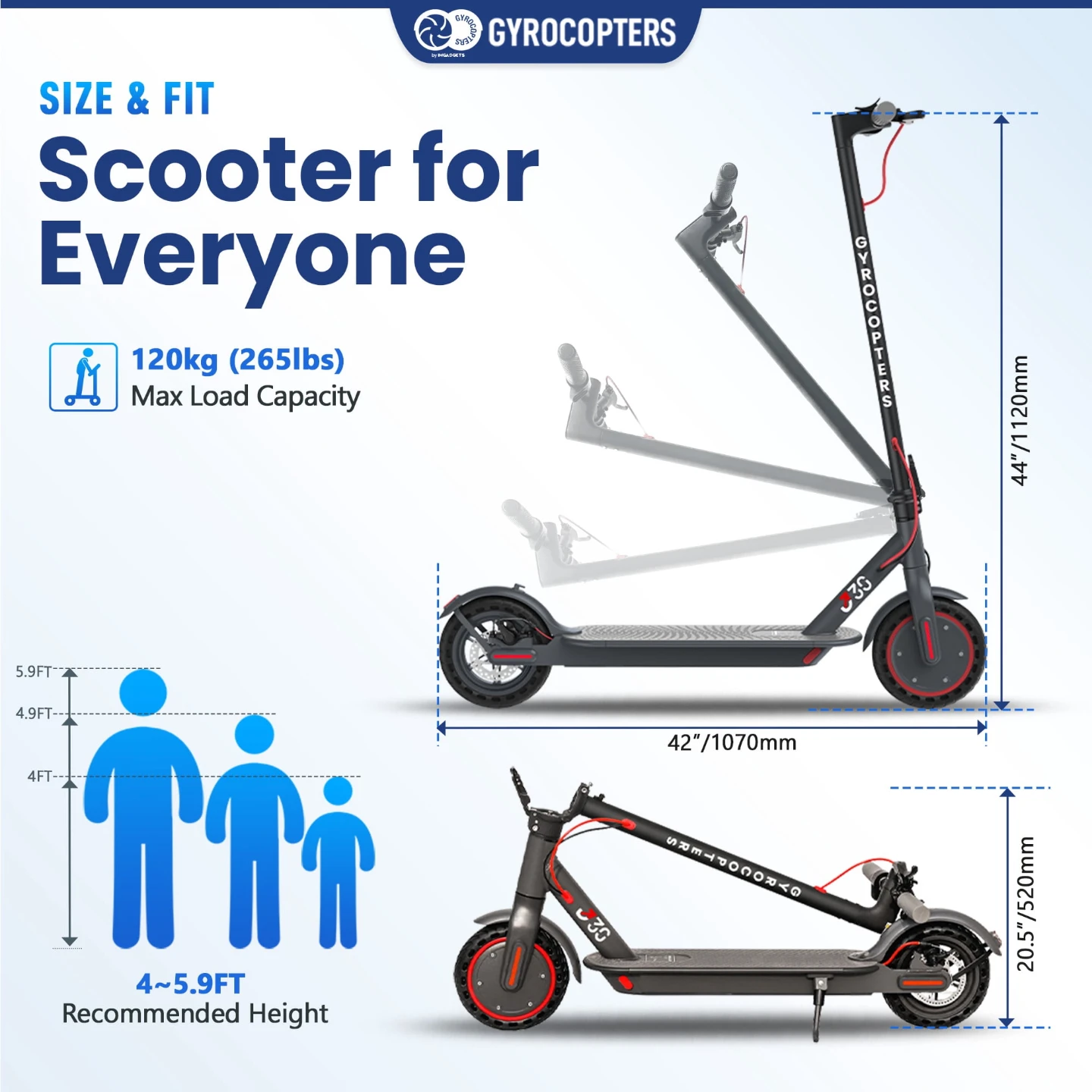 GYROCOPTERS Electric Scooter 39 km/h - photo 3