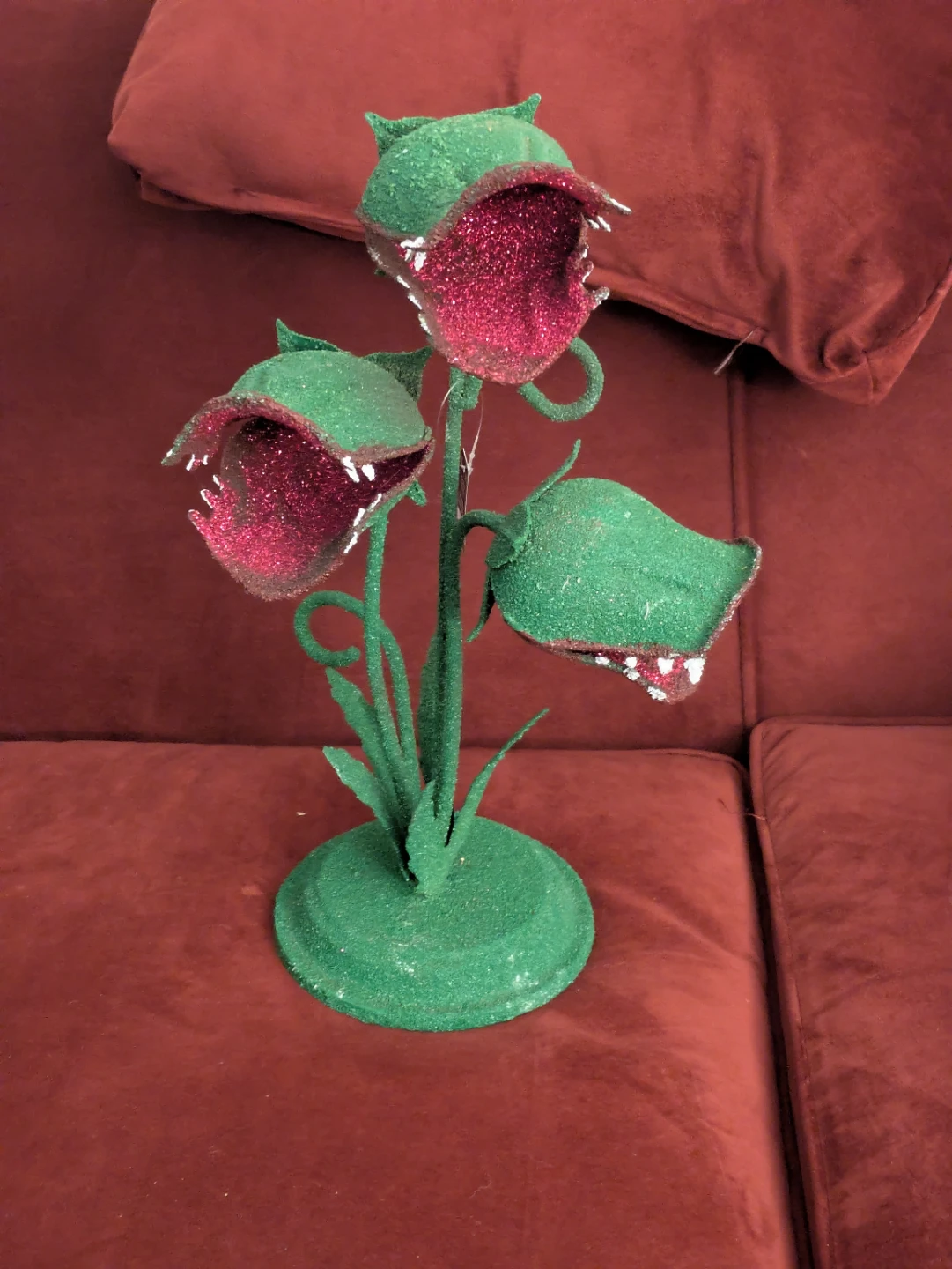 Glittery Venus Flytrap Decorative Plant little shop of horrors