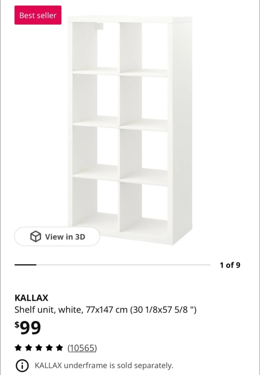 Ikea Kallax customized shelving units - photo 3