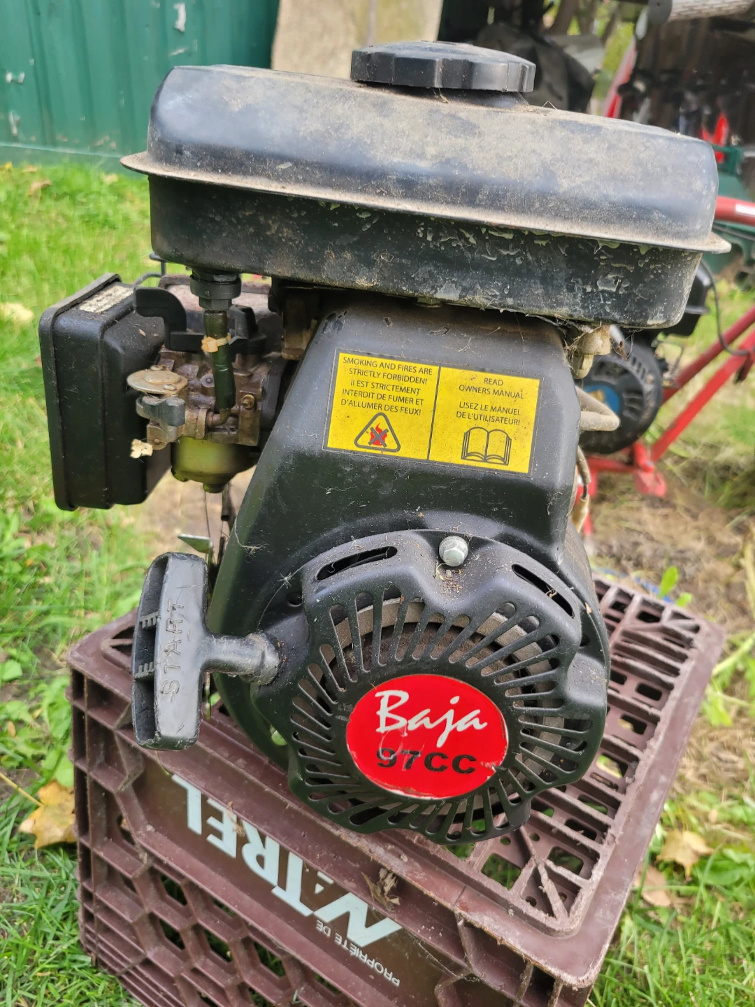 1 red 225 cc Baja Mini Bike + 98 cc  Engine - photo 2