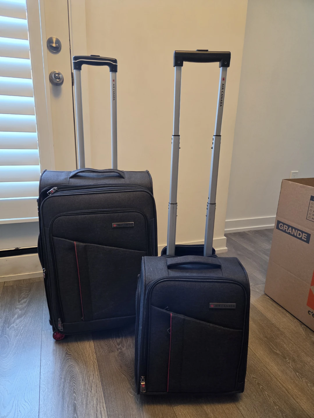 Moving Sale: Air Canada Fusion soft side Luggage Set