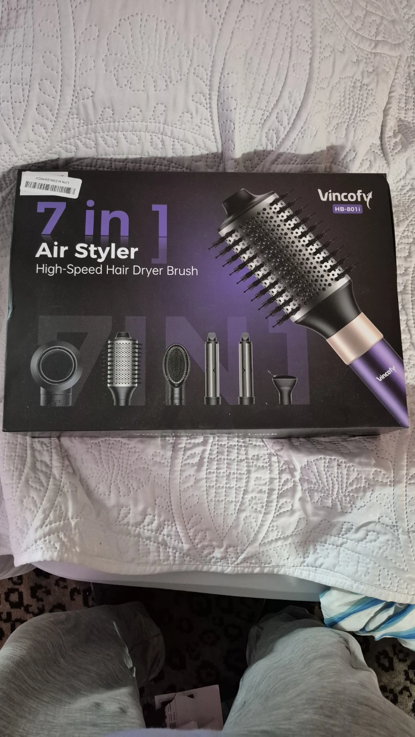 Vincofy 7-in-1 Air Styler Hair Dryer Brush
