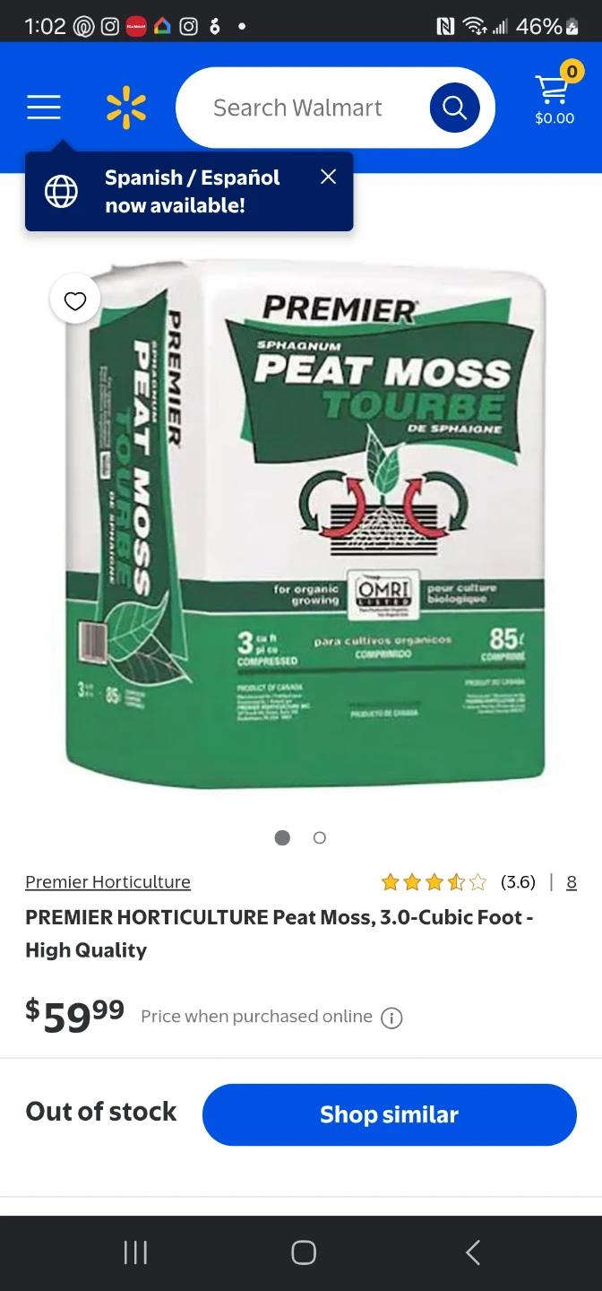 Premier Sphagnum Peat Moss