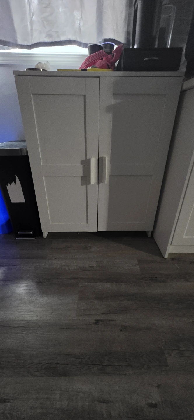 White Two-Door Storage Cabinet