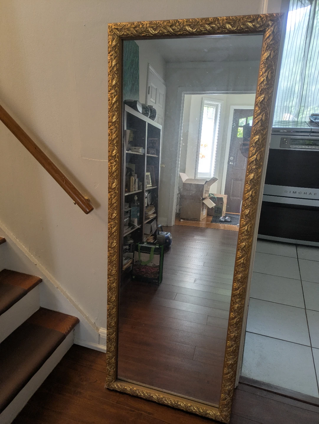 Large Gold Ornate Full Length Floor Mirror