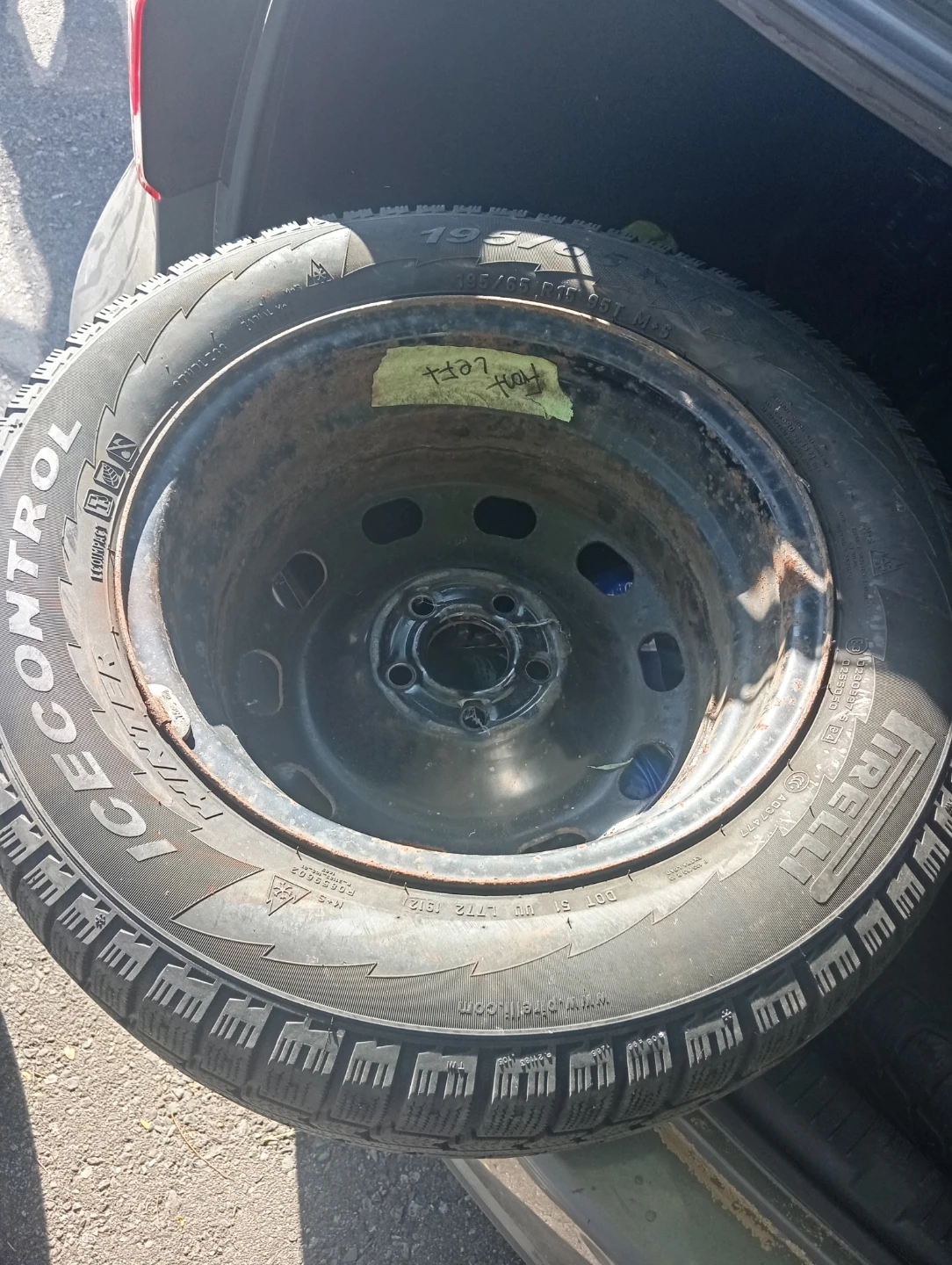 Pirelli Ice Control Winter Tire And  Steel Rim