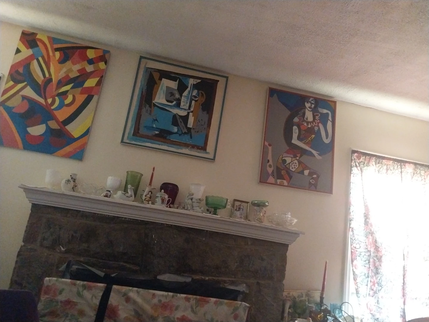 Original Calvin Crouch Cubist Style Painting
