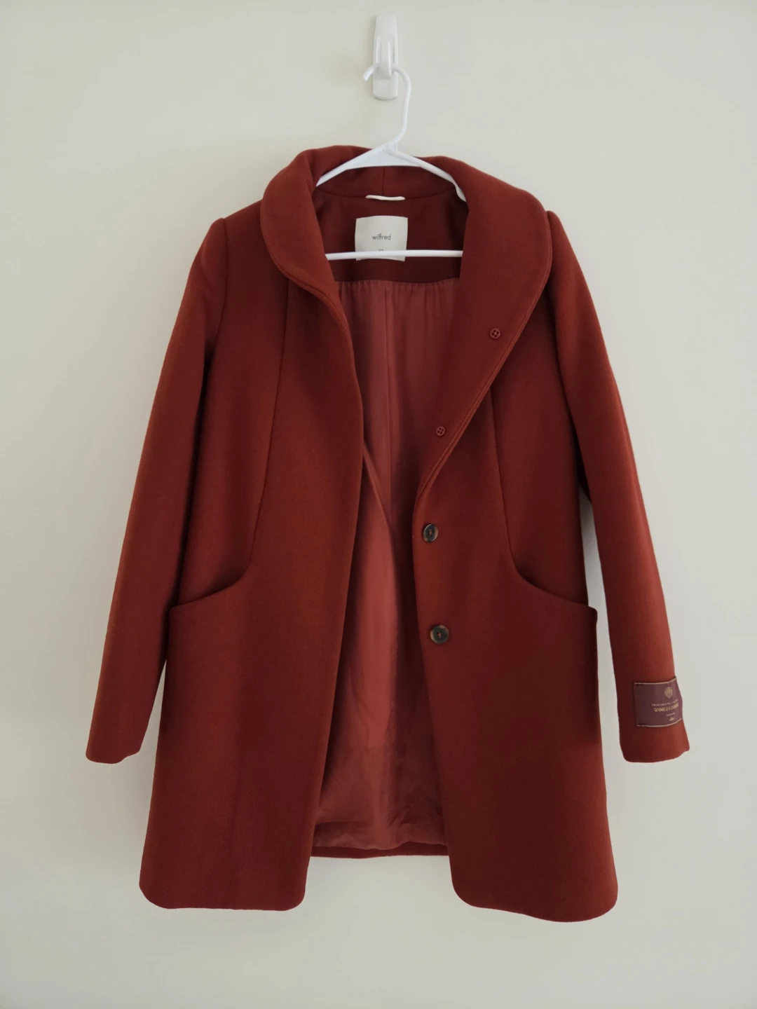 Wilfred Wool & Cashmere cocooned Coat