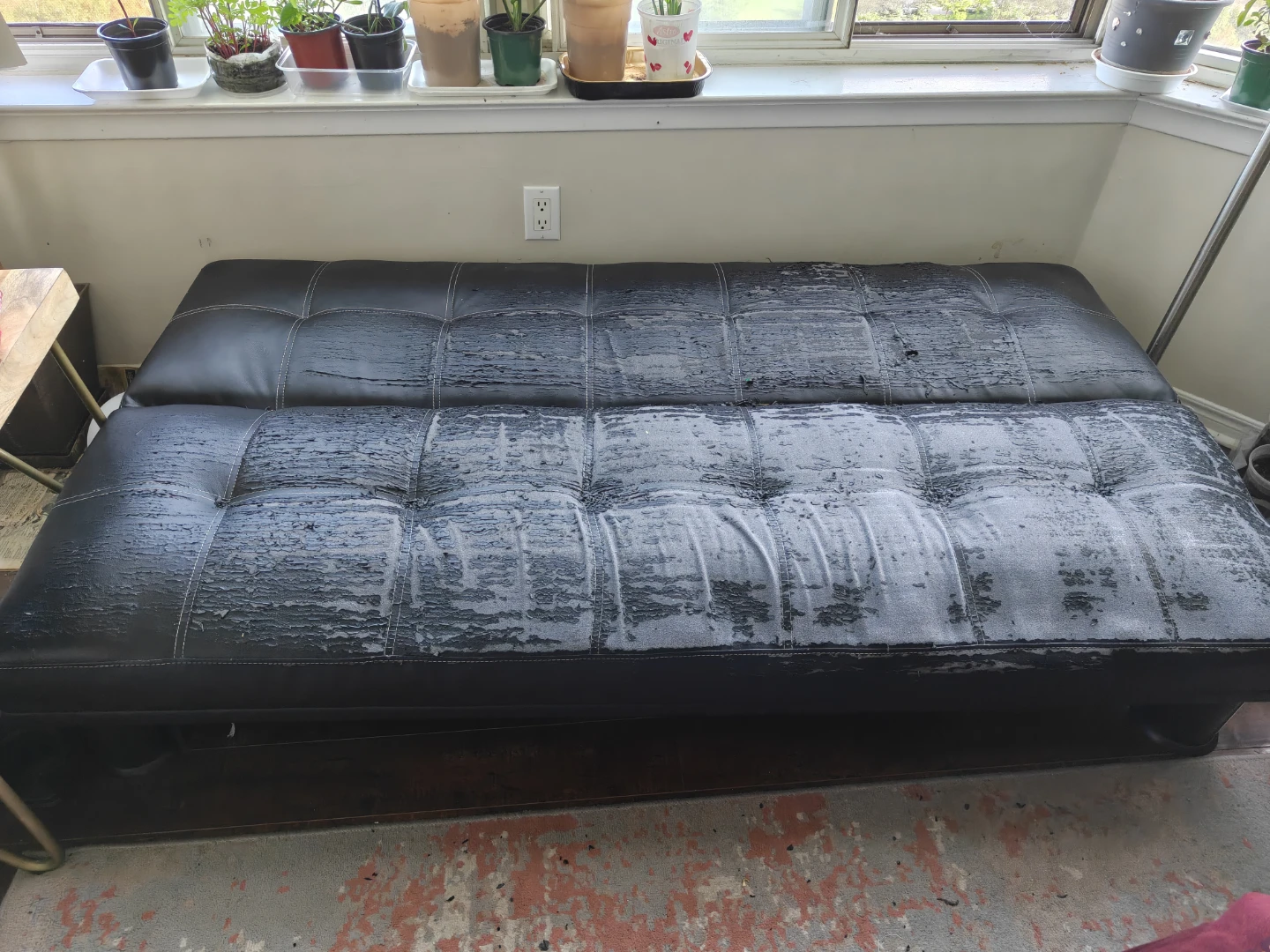 Black Futon Sofa Bed - photo 3